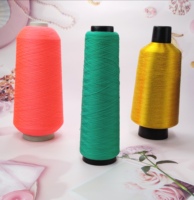 Fil à tricoter en nylon/polyester de haute qualité, vente chaude des fabricants, rouleau de fil texturé pour la couture, haute résistance, ténacité, couleurs