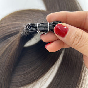 Vente en gros de cuticule vierge <span class=keywords><strong>russe</strong></span> Remy cheveux humains trame de peau de génie bon rapport de cheveux le plus long extension de cheveux de trame de génie 100g - Product Image 2