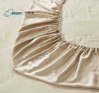 Ensemble de literie en textile queen King Size doux et soyeux 300 fils 100% ensemble de draps en bambou biologique