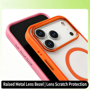Custodia di Lusso Magnetica Antiurto con Anello Metallico per <span class=keywords><strong>Fotocamera</strong></span>, Finitura Opaca Soft Touch per <span class=keywords><strong>iPhone</strong></span> 15 <span class=keywords><strong>Pro</strong></span> <span class=keywords><strong>Max</strong></span> - Product Image 1