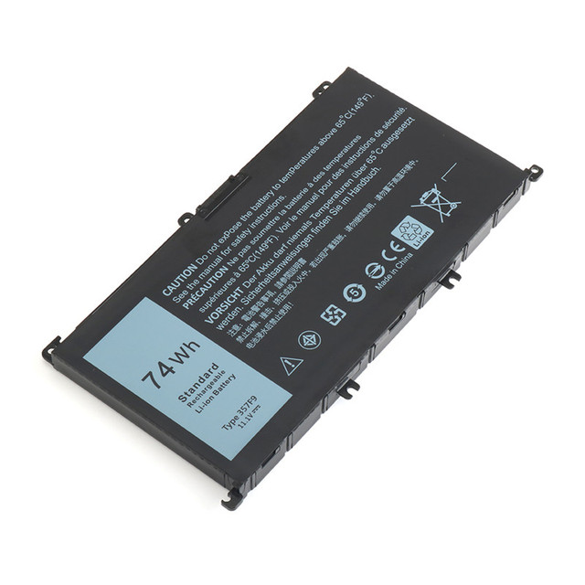 New 357F9 11.1V 74Wh High Capacity Replacement Laptop Battery for Dell Inspiron 15 Gaming 7559 7557 5577 P65F P57F PN 71JF4