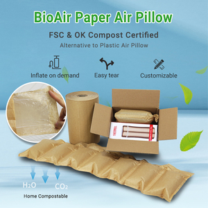 Almohadas de Aire de Papel Kraft Biodegradable Directas de Fábrica, Relleno de Vacío, Rollo de Película Inflable para Envíos de Comercio Electrónico - Product Image 2