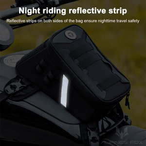 Sac de réservoir universel pour moto, sac de réservoir de motocross, sac à bandoulière décontracté imperméable et réfléchissant pour la nuit, sac de voyage moto - Product Image 5