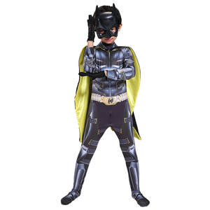 Vente chaude <span class=keywords><strong>Halloween</strong></span> Enfant Vampire Chauve-Souris Homme Combinaison TV & Film Muscle Cosplay Costume Noir Chauve-Souris Homme Avec Cape - Product Image 5