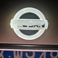 Emblème lumineux LED 4D de luxe pour calandre avant et coffre arrière, étanche 12V, pour Tiida X-Trail Geniss Livina Cedric