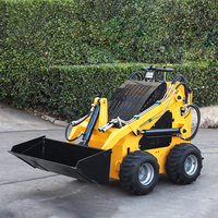 Usine chinoise vente moteur diesel mini chargeuse compacte sur roues/chenilles chargeuse frontale
