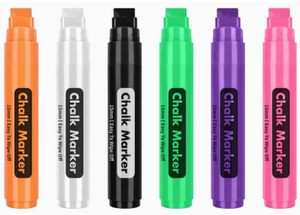 Marqueurs de <span class=keywords><strong>craie</strong></span> <span class=keywords><strong>liquide</strong></span> permanents 12 couleurs, marqueurs de peinture pour fenêtre jumbo de 15 mm pour tableau blanc - Product Image 5