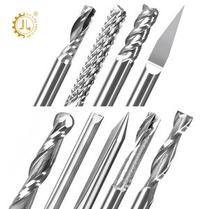 Jialing DLC rivestito Endmill singola scanalatura fresa 2 flauto 6mm carburo punte CNC verso l'alto verso il basso a spirale di compressione punta Router CNC - Product Image 2