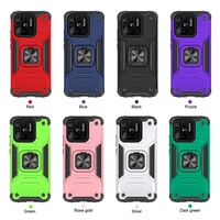 Casing Ponsel Anti-Gores Tahan Banting TPU+PC Anti-Sidik Jari untuk Redmi Note 14s 14 Turbo4 5G 14C 4G dengan Penyangga Cincin Magnetik