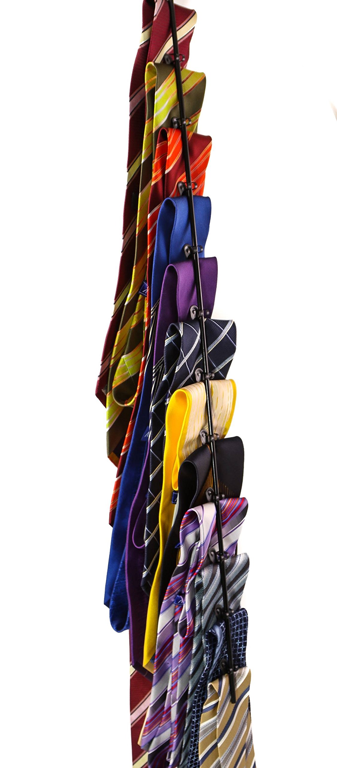 10 PCS Clear PP 12‑Station Hanging Snack Rack Display Strips for Retail Merchandising, Candy Bars, Chips & Small Merchandise on Gridwall or Pegboard