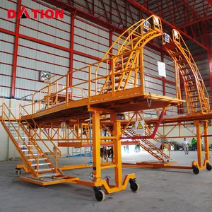 Grande Móvel Alumínio Escada Manutenção Plataforma Aeronaves Docking Sistemas Para Manutenção Aeronaves