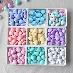 Perles colorées en forme de cœur pour l'été, à trou droit, pour accessoires de téléphone DIY - Product Image 3