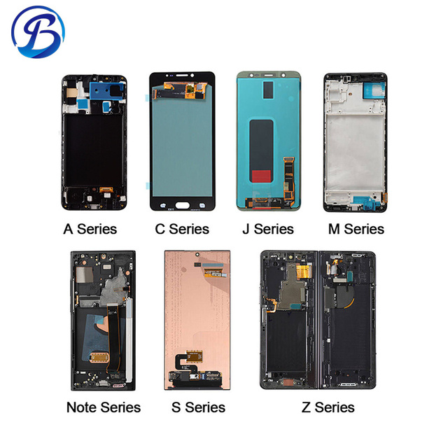 Wholesale Screen Original AMOLED Display Original for Samsung Galaxy a S NOTE J C M Z Series NO Frame With Frame With Burns