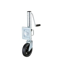 Cric de remorque à roue à rayons TOWKING 8 pouces, déplacement vertical de 10 pouces, 1500 livres, pour VR, bateau, remorque