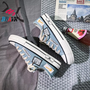 Nuevas zapatillas deportivas casuales de verano y otoño para hombre, de caña baja, con parte superior de PU, transpirables, estilo coreano, a la moda, deportivas, para estudiantes, con entresuela de malla. - Product Image 4