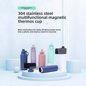 Bouteille de sport isotherme personnalisée 18/32oz avec support pour téléphone et acier inoxydable 304 Magsafe Tech - Product Image 6