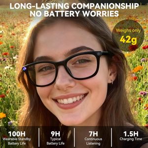 Lunettes Intelligentes IA 2026 avec Caméra 8MP, Enregistrement Vidéo HD, Commande Vocale, Reconnaissance d'Objets, Traduction en Temps Réel G300, Étanchéité IP67 - Product Image 3