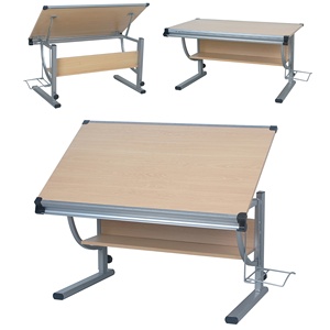 Rangement multifonctionnel Table à <span class=keywords><strong>dessin</strong></span> en bois Table à <span class=keywords><strong>dessin</strong></span> réglable pour la maison et le bureau KC-7660 - Product Image 1
