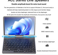 Mini ordinateur portable à écran tactile de 8 pouces, pas cher, fin, portable, rotatif à 360 degrés, pour les étudiants et les professionnels, nouveau netbook