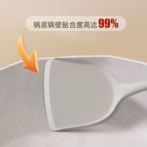 Silicone Spatula Set 3pcs Non-Stick Heat Resistant Kitchen Utensils For Stir Fry Soup Ladle Slotted Spoon Wok Protector - Product Image 4