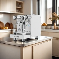 Machine à café expresso à tête unique E61 en acier inoxydable semi-automatique avec mousseur à lait intégré à un prix avantageux
