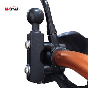 Adjustable Bike Motorcycle Handlebar Mount <strong>Holder</strong> Adapter for <strong>iphone</strong> Bracket Motorbike 1'' Ubolt Base Cell Phone <strong>Holder</strong> for Ram - Product Image 3