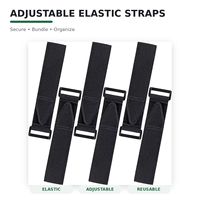 Sangles de serrage réglables pour vélo, ceinture de sécurité élastique à boucle auto-agrippante, sangle de fixation de batterie avec boucle