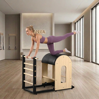 Espacio Pequeño, Grandes Posibilidades de Entrenamiento |   Equipo de Pilates, Barril de Pilates de Madera de Arce para Estudio de Fitness Boutique