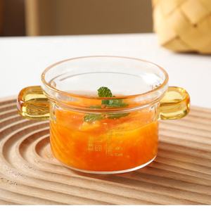 Ragoût en verre couvert, poêle en verre résistant à la chaleur et pot couvert, adapté aux pâtes, à la soupe, au lait, aux aliments pour bébés - Product Image 5