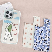 Coque de téléphone à panneau arrière magnétique remplaçable pour Iphone17/17pro/17promax/17air avec le garçon ours coloré doré