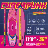 ITAOSTAR Cyberpunk C02D 11'6 "x 35" x 6 "Ropshipping Meilleure vente Personnalisé OEM Paddleboard Gonflable Sup Sap Board Isup Paddlle Board