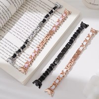 Metallarmband für Xiaomi Mi Band 8 9 Armband Modisches Ersatzarmband aus Rindsleder für Miband 8 9 NFC Zubehör