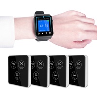 Système d'Appel sans Fil pour Serveur d'Hôtel et Restaurant, Bipeur Client Intelligent Multi-Fonctions à 3 Boutons, Appel à Touche Unique