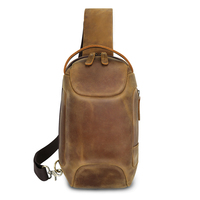 Vintage extérieur hommes sangle Pack sac en cuir mode fronde nouvelle épaule hommes poitrine sacs pour hommes étanche
