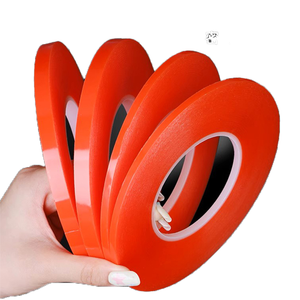 Papel Adesivo Dupla Face Resistente ao Calor com Forro Vermelho Filme PET Transparente Adesivo Acrílico Forte Super Fino Personalizável - Product Image 2