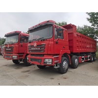 Camion benne d'occasion Shacman F3000 Diesel Euro 2 FAST 400HP 8x4 Conduite à gauche Weichai