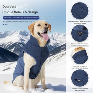 Chaleco de Invierno para Perro, de Algodón, Grueso, Impermeable, Cortavientos, Cálido, para Perros Grandes, Disponible para Comercio Transfronterizo - Product Image 2