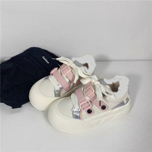 Maillard femmes Chic blanc velouté fond épais baskets chaud moche petit pain chaussures avec coton pour étudiants Fitness marche - Product Image 6