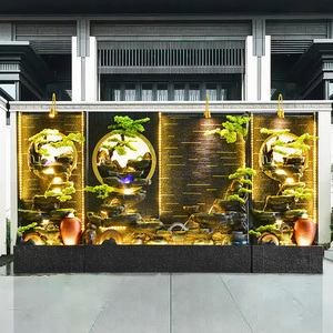 Outdoor <strong>Water</strong> <strong>Feature</strong> Custom Modern <strong>Indoor</strong> Outdoor Waterfall Fountain <strong>Water</strong> <strong>Feature</strong> for House Office Garden - Product Image 6