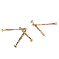 Vis à bois CSK à tête fraisée plate en zinc jaune Vis à aggloméré Torx
