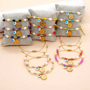 B3604 Virgen colgante pulsera colorido ojo encanto pulsera con cuentas hilo rojo pulsera <span class=keywords><strong>amistad</strong></span> - Product Image 1