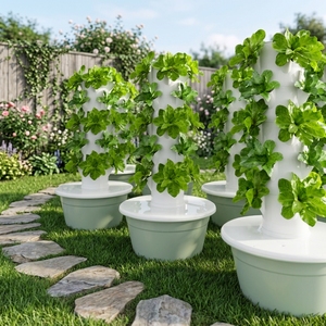 Nuovo Sistema Idroponico Verticale <span class=keywords><strong>a</strong></span> 5 Livelli Tru-Spring in Plastica <span class=keywords><strong>per</strong></span> <span class=keywords><strong>Giardino</strong></span> Domestico con Protezione Anti-UV, Facile da Usare, Garanzia di 1 Anno - Product Image 1