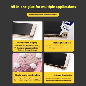 Không Thấm Nước Màu Đen Keo Hiển Thị Màn Hình Cho T9000 Điện Thoại Di Động Phẳng Dính Sealant Cho Màn Hình Sửa Chữa Degumming Thay Thế Phía Sau - Product Image 4