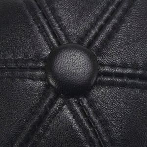 Gorra de Béisbol de Cuero Genuino Negro, 6 Paneles, para Hombre y Mujer - Product Image 5