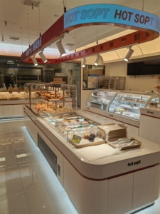 BREVIT Portable Open-Display <span class=keywords><strong>Boulangerie</strong></span> Refroidisseur Lumière LED Compresseur De Refroidissement Sandwich Réfrigérateur pour Grab-and-Go Cool Climate - Product Image 6