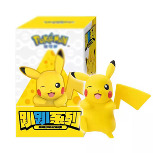 100% Autentiche Figure Anime Giapponesi in Miniatura 8 Pezzi/Custodia Funism <span class=keywords><strong>Pikachu</strong></span> Blind Box Kawaii Adesivi Decorativi in PVC per Computer e Telefono Età 14+ - Product Image 6