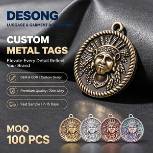 Insignia Metálica Personalizada de Aleación de Zinc Pulido para Ropa y Mochilas, Ecológica, Antioxidante, Precio Competitivo al por Mayor - Product Image 1