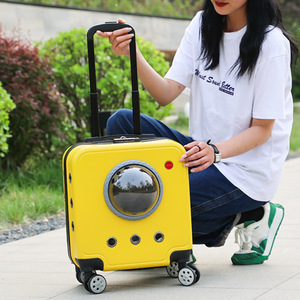 กระเป๋าใส่แมวแบบล้อลาก, กระเป๋าเดินทางแบบพกพา, กระเป๋าใส่สัตว์เลี้ยง, กระเป๋าเดินทางขึ้นเครื่องบินขนาดใหญ่ - Product Image 2