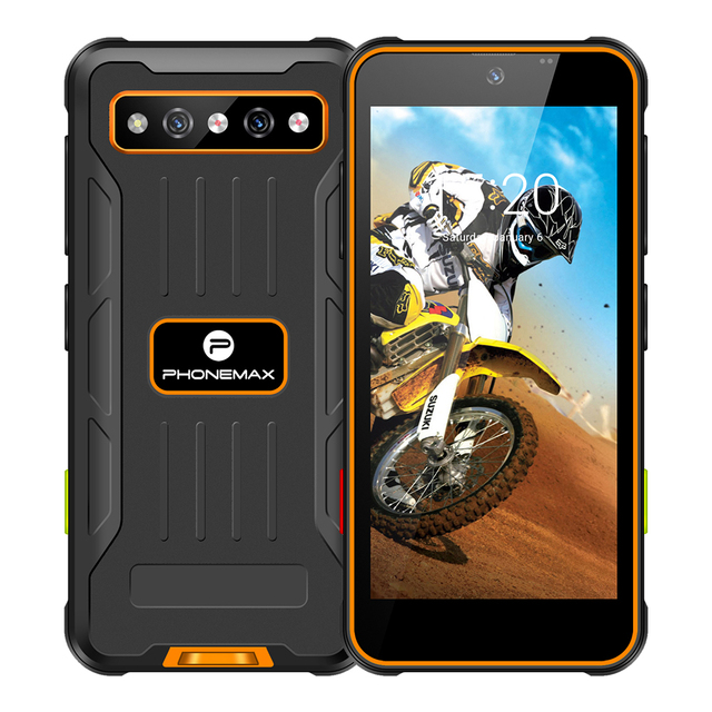 2024 New 4'' Mini Rugged Phone 4+64GB Android 14 Night Vision Smart Phone Mobile Rugged Phones