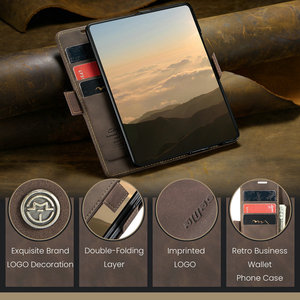 CaseMe Porte-cartes portefeuille original d'usine pour Samsung <span class=keywords><strong>Z</strong></span> Fold 6 5 4 Flip Cover Magnetic Auto Close pour Samsung <span class=keywords><strong>Z</strong></span> Fold 6 Leather - Product Image 4